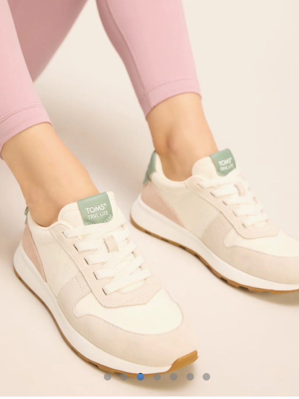 TOMS TRVL LITE Retro Women's Sneakers Water Repellent Egret Multi Suede